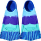 Kids Swim Fins,Short Kids Fins Youth Swimming Flippers for Lap Swimming Training for Children Girls Boys Beginners