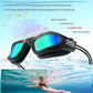 Swim Goggles, Polarized Adult Swimming Goggles Bungee Strap No Hair Pulling Anti-fog Pool Goggles for Men Women