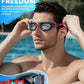 Swim Goggles, Unisex Adult Swimming Goggles Anti Fog Anti UV No Leakage Wide View for Men Women Youth