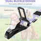 Pawaboo 2Pack Dog Seatbelt for Car, 3-in-1 Dog Car Seat Belt Bungee, Dogs Tether for Cars with Buckle & Hook Latch, Adjustable Reflective Dogs Cars Harness Leash with 360° Lockable Buckle,Light Purple