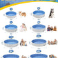 Portable Dog Pool PVC Pet Swimming Pool Bathtub Collapsible Dog Pool, Hard Plastic Pool for Pets to Swim and Bath (S-32" x 8" Light Grey)