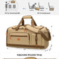 Gym Bag for Men and Women with Shoe & Laptop Compartment, 3-in-1 Sports Travel Duffel Bag Anti-Theft Weekender Carry-On Backpack for Airplane & Workout, Overnight Travel Bag,35L (Khaki, Medium)