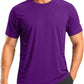 G Gradual Men's Workout Shirts Quick Dry Athletic Running T-Shirts Lightweight Moisture Wicking Short Sleeve Sports Gym Tops