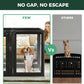 FXW AuraSpace Acrylic Indoor Unleashed Dog Playpen for Medium Dogs, 35 Inch, 12 Panels, Black