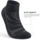 Lapulas 6 Pack Men's Ankle Socks with Cushion, Cotton Quarter Socks for Sport Training Running