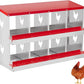 8 Hole Chicken Nesting Box with Roll Out Egg Tray, Rustproof & Ventilated Chicken Laying Boxes for Hens, Chickens, Ducks | Easy-Clean Poultry Coop Accessories