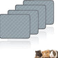 4 Pack Guinea Pig Cage Liners Washable Super Absorbent Guinea Pig Bedding Waterproof Reusable Guinea Pig Pee Pads Anti Slip Mat for Small Animals Rabbit Hamster Rat - 24" x 18"