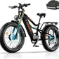 Electric Bike for Adult, 52V 20Ah Peak 3000W Dual Motor 26" Fat Tire Ebike, Max 38Mph & 35-90 Miles Full Suspension, Mountain E Bicycle for Men