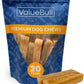 ValueBull Himalayan Yak Cheese Dog Chews, Extra Large, 10 ct - Long Lasting for Aggressive Chewers, All Natural, Healthy & Safe, Low Odor Nepal Yak Milk Chews