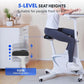 FLEXISPOT Exercise Bike with 2D Desktop, Space Saving Under Desk Bike with Removable Desk, Stationary Bikes Indoor Bikes with 300LBS Heavy Duty 8-Level Resistance Flywheel Optional LCD, V9PRO/V9MAX