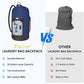 BALEINE 150L Laundry Bag Backpack, 900D Oxford Fabric Large Travel Laundry Bags with Shoulder Straps and 2 Mesh Pockets for College Dorm, Apartment, Laundromat (Navy, 150L)
