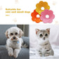 3-Piece Cat Recovery Collar Set - Sunflower Neck Cat Cone Anti-Licking Collars to Prevent Biting & Scratching (Pink, Orange, Yellow, S)