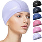 COOLMATE Fabric Swim Cap for Adult Women Men Kid 3 4 6 8 14 16, Silicone Water Resistant Layer, Cloth Swim Cap Gifts for Swimmers, Lightweight for Pool, Lap Swimming (1 pc)