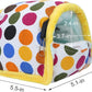 Wontee Hamster Bed Hideout Sugar Glider Hammock Small Animal Warm Bed House for Hamsters Hedgehogs Sugar Glider Gerbils Mice (Medium, Colorful Dots)