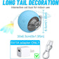 Interactive Cat Toy Ball for Indoor Cats with Mesh Tail & Foils, Automatic Rolling Three Modes Agile Moving Cat Ball to Keep Them Busy Rechargeable, Blue
