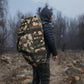 65L Large Duffle Bag, 3-in-1 Tactical Backpack MOLLE Pack for Gym, Sports, Outdoor, Woodland