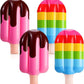 4 Pcs 36 Inch Inflatable Ice Cream Blow up Rainbow Ice Cream Inflatable Summer Decorations for Summer Pool Beach Birthday Party Decor