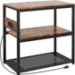 20-29 Gallon Fish Tank Stand With Power Outlets, 3-Tier Metal Aquarium Stands, Breeder Reptile Tank Stand with Shelf for Home Office, 660LBS Capacity, 29.5 x 15.8 x 30.1 inches, Brown