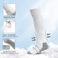 Youth Soccer Shin Guard Socks, Built-in Protective Pads, Kids Knee High Football Athletic Team Socks for Boys Girls