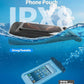 Large Waterproof Phone Pouch - [Oversized] [Floating] Water Proof Pouch for iPhone Galaxy Google and More, IPX8 Waterproof Dry Bag for Beach Vacation Belongings Clear Black
