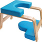Yoga Headstand Bench- Stand Yoga Chair for Family, Gym - Wood and PU Pads - Relieve Fatigue and Build Up Body (Multi-Color)