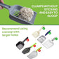 18lbs Mixed Tofu Cat Litter Clumping, Low Dust, Lightweight, Ultra Absorbent and Fast Drying, Natural Pea Husk Bentonite Kitty Litter (9lbs×2bags)