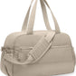 Gym Bag for Women, Travel Duffle Bags with Wet Pocket, Lightweight Carry on Bag Overnight Weekender Duffel Bag, Water Resistant (Khaki Ash)
