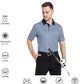 Men's Golf Polo Shirts Short Sleeve Striped Performance Moisture Wicking Dry Fit Golf Shirts for Men