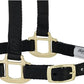 Weaver Equine Breakaway Horse Halter, Supple Leather Crown, Adjustable Chin & Throat Snap Halters for Horses, Equine Tack,Pony Size, Black
