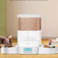 HoneyGuaridan Automatic Cat Feeder for Two,3.5L Cat Food Dispenser with Stainless Steel Bowl,Timed Feeder Programmable 1-6 Meals Control, Dual Power Supply,Desiccant Bag,10s Meal Call
