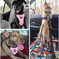 SlowTon Dog Seat Belt Harness for Car, Dog Car Harness Adjustable Mesh Breathable & Dog Seatbelt Safety Tether with Elastic Bungee for Small Medium Large Pets(Pink, Single Clip, S)