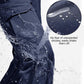FREE SOLDIER Men's Outdoor Softshell Fleece Lined Cargo Pants Snow Ski Hiking Pants with Belt