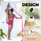 Pilates Stretching Strap with Door Anchor - Flexibility Equipment for Pilates Practitioners - Ideal for Improving Leg Flexibility, Core Stability, and Posture Alignment at Home