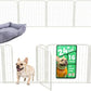 FXW Homeplus Unleashed Indoor Dog Playpen - Stress-Free and Safe Play, Heavy Duty 24 Inch 16 Wire Panels Dog Pen for Puppy and Small Dogs, White│Patented
