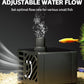 2.5 Gallon Fish Tank Small Aquarium Starter Kit with Hidden Filtration, 3 Color Light, Self Cleaning Nano Tank for Betta, Shrimp, Guppy, Angelfish