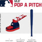 Franklin Sports Kids Baseball Pitching Machine - Pop A Pitch Batting Machine with Youth Bat + 3 Plastic Balls - Boys + Girls Toy