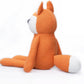 100% Organic Cotton Baby Toys Orange Fox Stuffed Animals for Newborn 7.1"