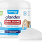 Vetnique Glandex Medicated Dog Butt Wipes or Spray for Dog Scooting - Topical Anti Itch Skin Relief for Soothing Inflamed Anal Glands in Dogs & Cats - Fast Acting Formula 50ct (50ct Wipes)