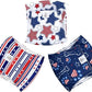 CuteBone Dog Diapers Male Belly Bands 3 Pack for Male Dogs Reusable Puppy Wraps DM66XS