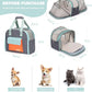 Expandable Pet Carrier Backpack, Cat Carrier Backpacks with Breathable Mesh for Cats Small Dogs Puppies Up to 25 Lbs Airline Approved Waterproof Travel Carrier with Safety Buckle for Hiking & Flights