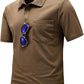 TBMPOY Men's Polo Shirts with Pocket Short Sleeve Quick Dry Casual Sports Outdoor Golf Shirt