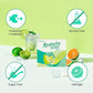 TEAZEN Green Mandarin Lime Kombucha Tea, Hydration Drink Mix, Sugar Free, Live Probiotics & Prebiotics, 30 Sticks, 5.29oz