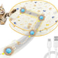 Interactive Cat Toys, Smart Rolling Ball in Play Mat, Automatic Speedy Moving Ball for Indoor Exercise, Motion Activated Pet Balls for Hide and Seek Mouse Catching Game (Blue)