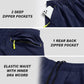 Men's Gym Shorts Sports Quick Dry Workout Running or Casual Training Short with Zipper Pockets