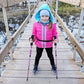 Hiking Trekking Poles, 2 Pack Anti Shock, Adjustable, Collapsible Hiking Poles for Trekking or Walking, Lightweight Aluminum Sticks for Children
