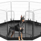 PJYuCien Dog Playpen Bottom Pad, Fits 32 Inch Width 8 Panels Regular Octagon Metal Exercise Pet Playpen, Black (Note:Playpen Not Included)