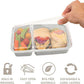 Bentgo 20-Piece Lightweight, Durable, Reusable BPA-Free 2-Compartment Containers - Microwave, Freezer, Dishwasher Safe - Whisper Gray