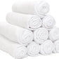Arkwright Microfiber Gym Towel - Pack of 12 - Super Soft, Quick Dry Workout Sweat Towels, 300 GSM Lightweight & Absorbent for Sports, Working Out, Yoga, and Spa, 16 x 27 in, White