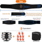 ABS Stimulator Muscle Toner Flex Fitness Belt for Waist Trimmers FDA Cleared AB Machine Abdominal Toning Ems (Black, One Size)