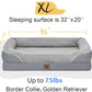 Orthopedic Removable Large Dog Bed -XL Large Dog Bed with Washable Cover and Removable Bolsters Non-Slip Bottom & Waterproof Pet Bed Sofa